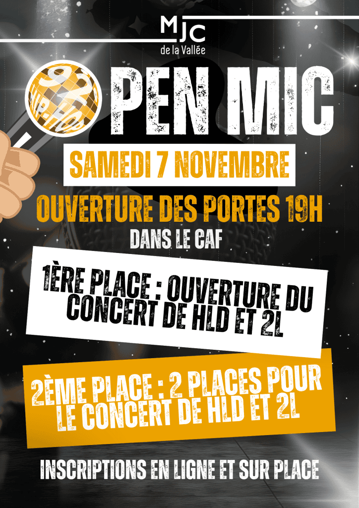Open mic Affiche