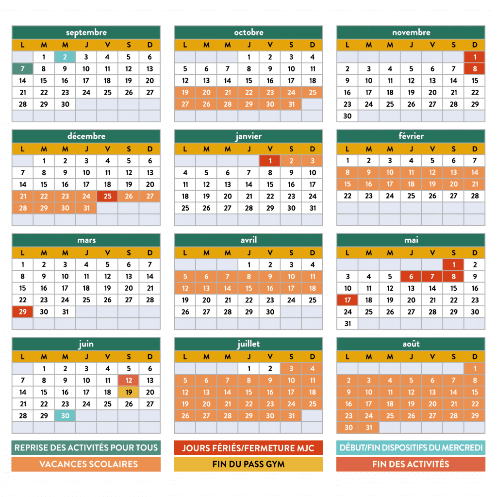 CALENDRIER 2627