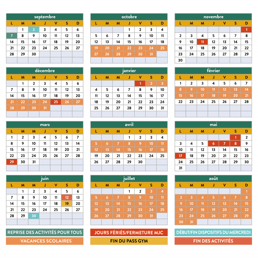 CALENDRIER 2627