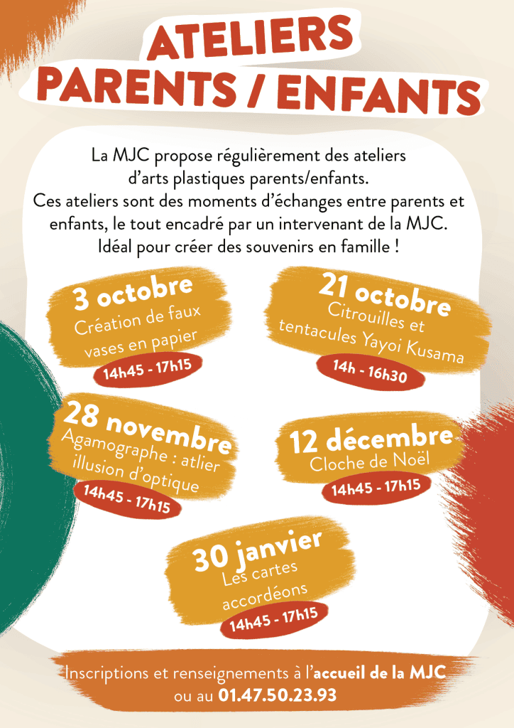 AFFICHE STAGES PARENTS ENFANTS